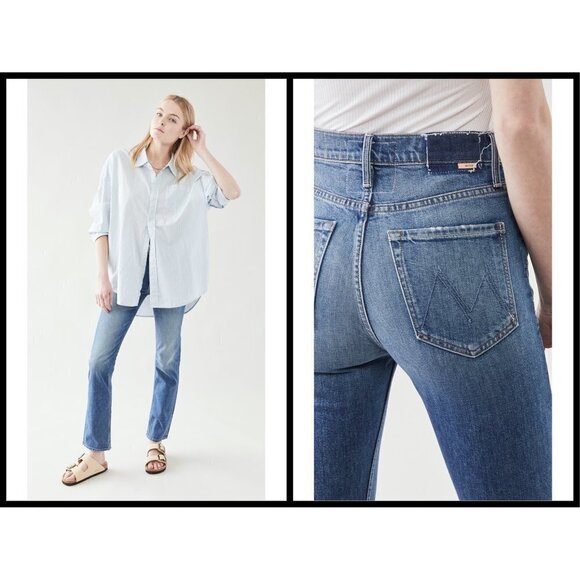 💕MOTHER SUPERIOR💕 High Waisted Rider Skimp Jeans ~ Cowboys Don't Cry 25 NWOT - Picture 7 of 16